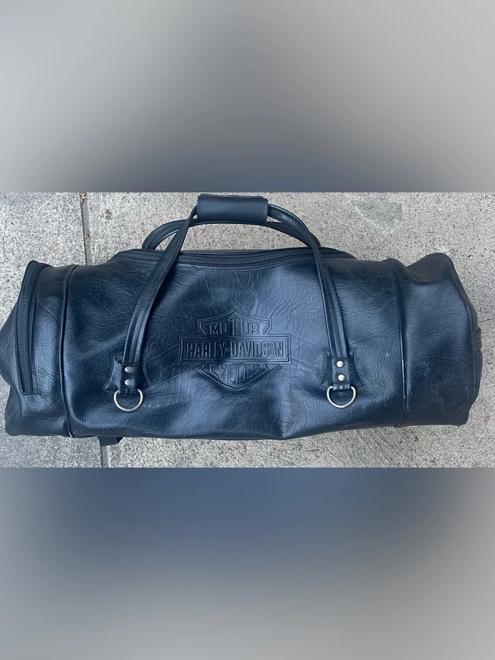 Vintage Harley-Davidson Motorcycle Tour / Luggage Bag 🖤🏍️ Moto Travel Sissy Bar